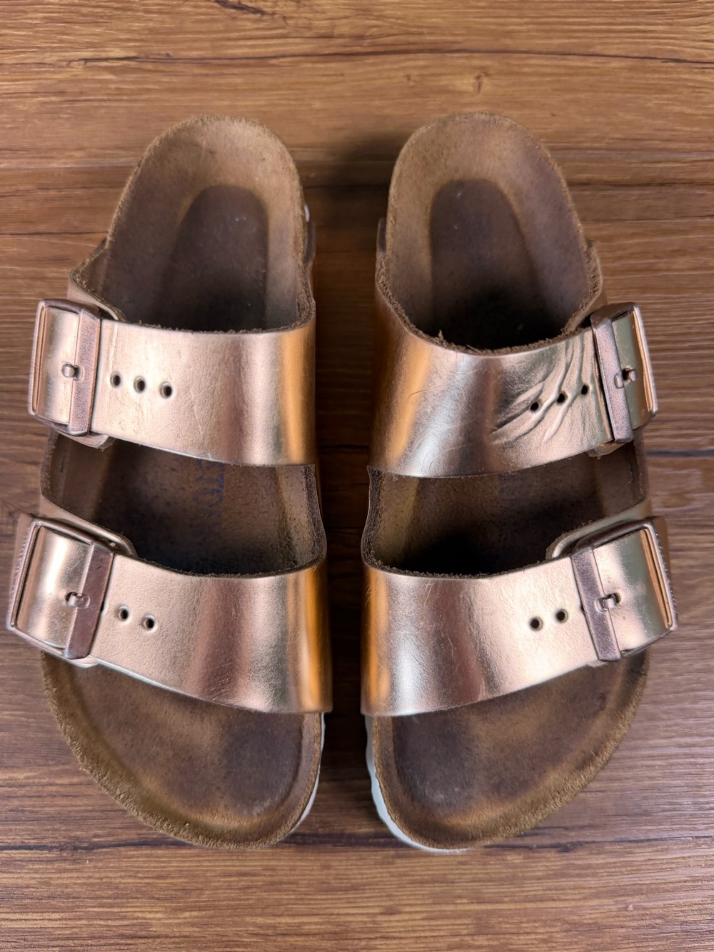 Birkenstock Arizona Rose Gold Slides Sandals Women’s Size 6 (37) Shoes
